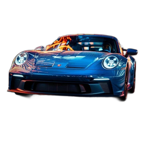 car, concept art, photorealistic, 3d render transparent PNG cut-out