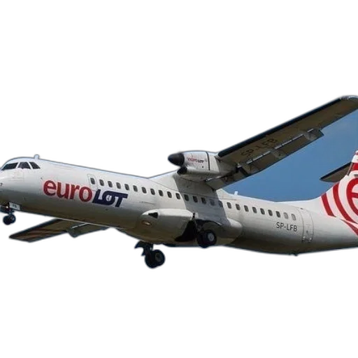 eurolot, airplane, flight, blue transparent PNG cut-out