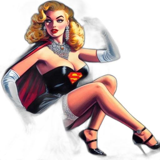dress, comic book art, concept art, cartoon transparent PNG cut-out