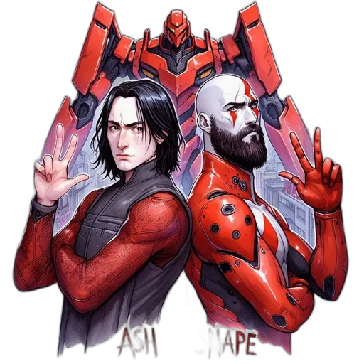 jacket, comic book art, concept art, fantasy art transparent PNG cut-out