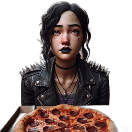 food, face, jacket, concept art transparent PNG cut-out