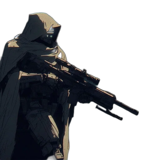 weapon, jacket, mask, sword transparent PNG cut-out