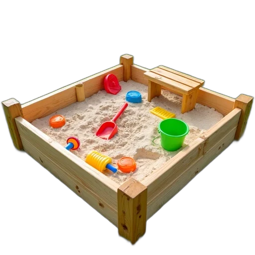 furniture, beach, wooden, sandbox transparent PNG cut-out