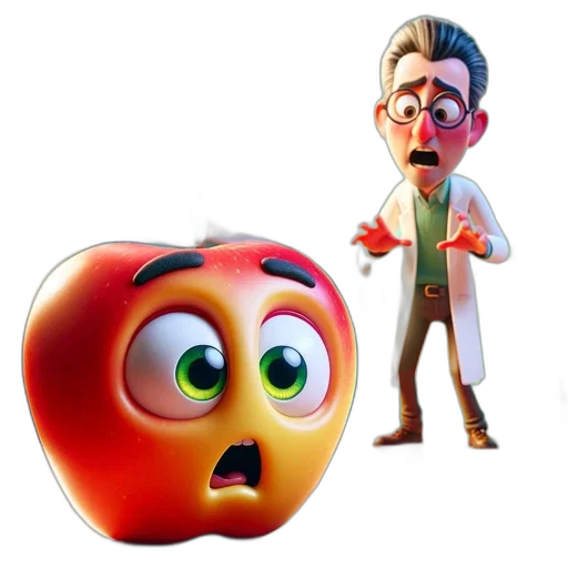 concept art, 3d render, cartoon, animated transparent PNG cut-out