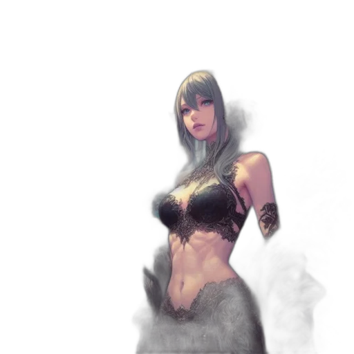 dress, fantasy art, concept art, comic book art transparent PNG cut-out