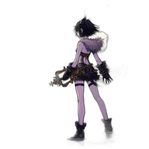 weapon, staff, mask, dress transparent PNG cut-out