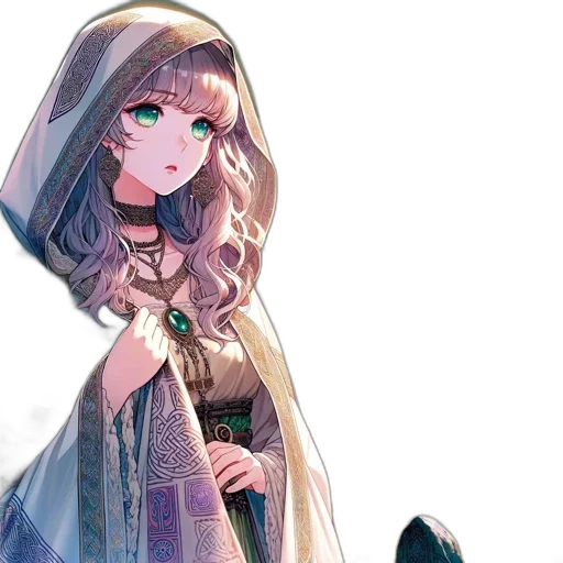dress, crown, sword, staff transparent PNG cut-out