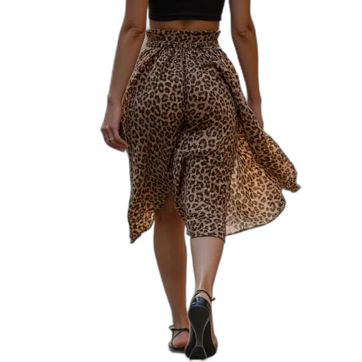 dress, earth tones, woman, walking transparent PNG cut-out