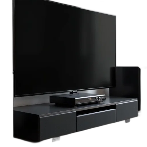 furniture, 3d render, black, home transparent PNG cut-out