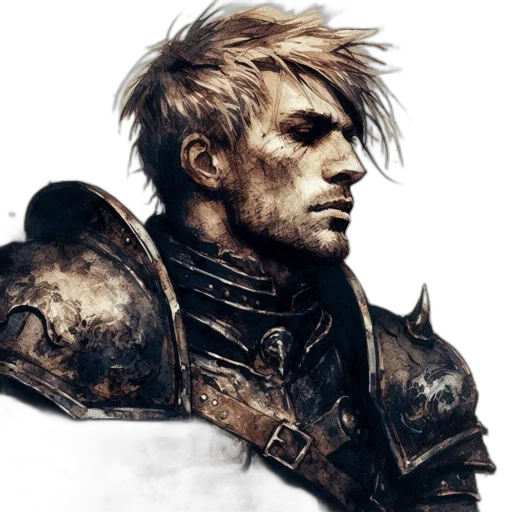 face, weapon, sword, concept art transparent PNG cut-out
