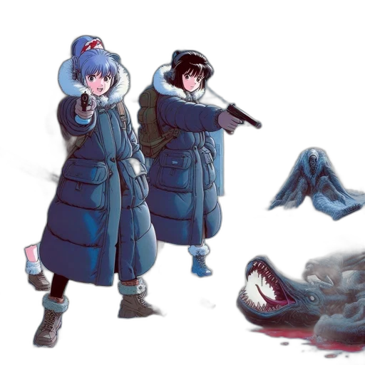creature, weapon, jacket, animal transparent PNG cut-out