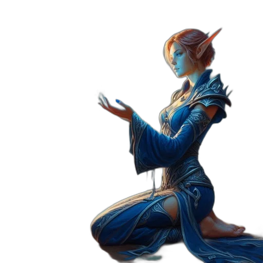 staff, concept art, fantasy art, 3d render transparent PNG cut-out