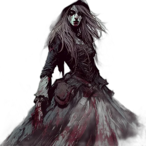 dress, creature, mask, face transparent PNG cut-out