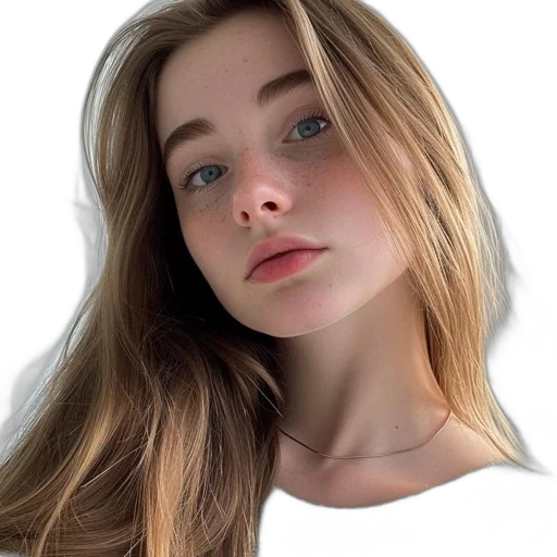 face, hair, dress, jewelry transparent PNG cut-out