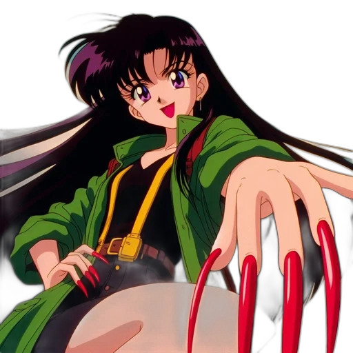weapon, anime, vaporwave, pixel art transparent PNG cut-out