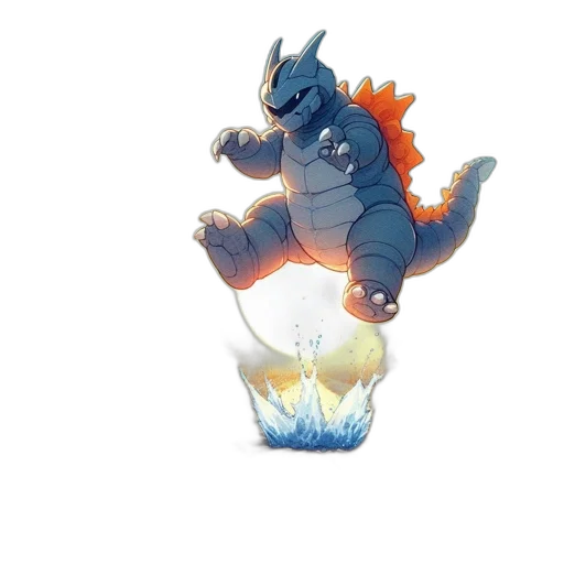 dragon, creature, animal, staff transparent PNG cut-out