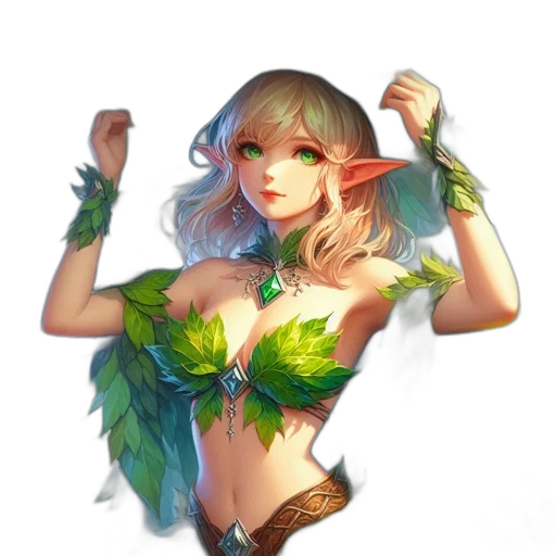 staff, dragon, dress, fantasy art transparent PNG cut-out