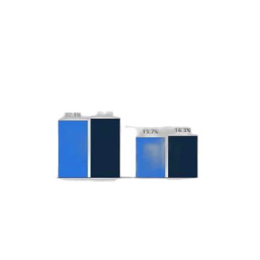 3d render, pixel art, blue, monochrome transparent PNG cut-out