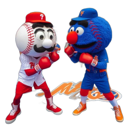 two, animated, sports, mascots transparent PNG cut-out