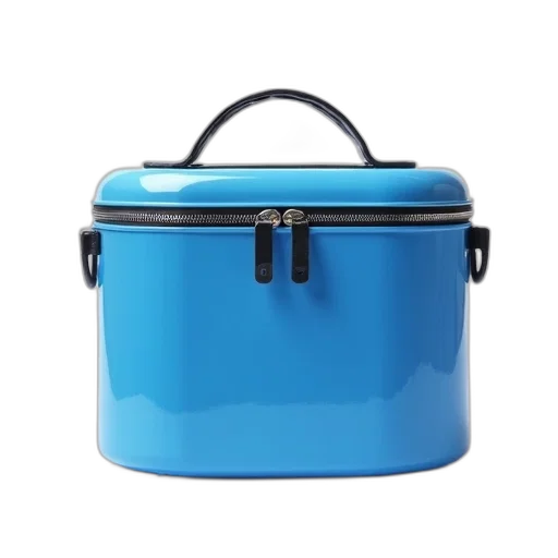 3d render, blue, plastic, container transparent PNG cut-out