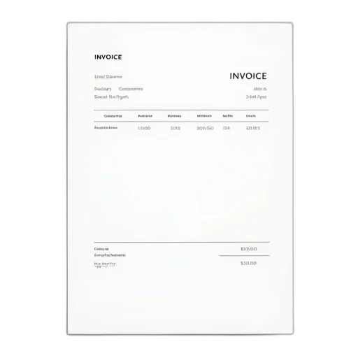 sample, invoice, template, free transparent PNG cut-out