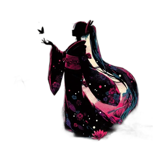 dress, staff, dragon, umbrella transparent PNG cut-out