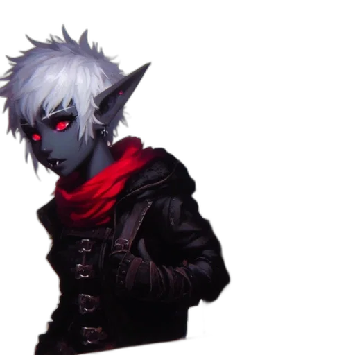 jacket, mask, staff, dragon transparent PNG cut-out