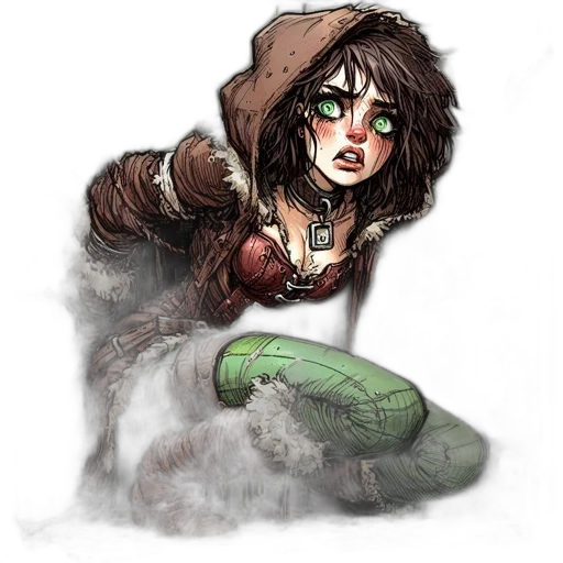staff, weapon, creature, fantasy art transparent PNG cut-out