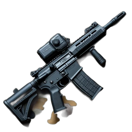 weapon, 3d render, concept art, gun transparent PNG cut-out
