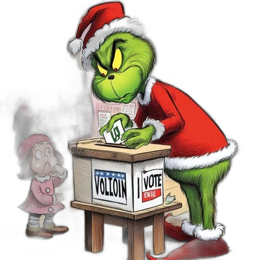 concept art, grinch, young, girl transparent PNG cut-out