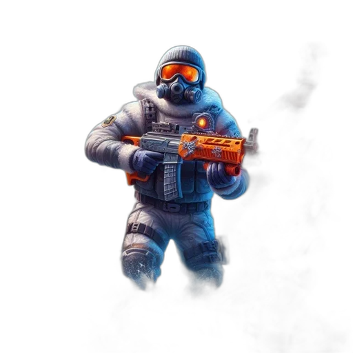 weapon, jacket, robot, staff transparent PNG cut-out