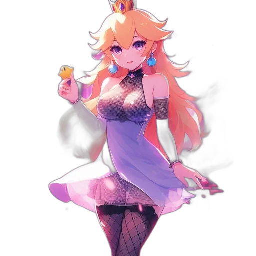 dress, staff, crown, weapon transparent PNG cut-out