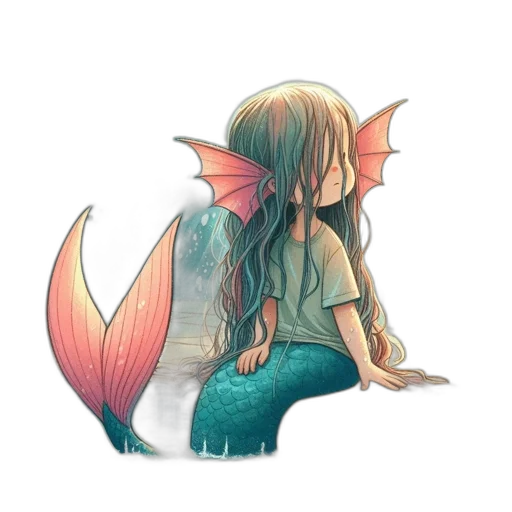 dragon, creature, watercolor, fantasy art transparent PNG cut-out