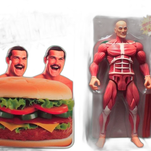 food, concept art, comic book art, amusing transparent PNG cut-out