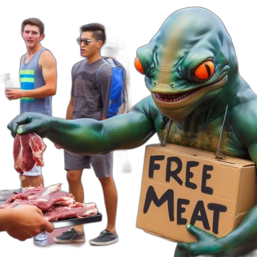 creature, food, unusual, bearing transparent PNG cut-out