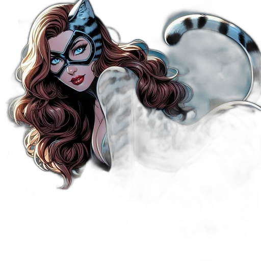 mask, comic book art, concept art, cartoon transparent PNG cut-out