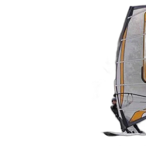 concept art, windsurfer, navigates, water transparent PNG cut-out