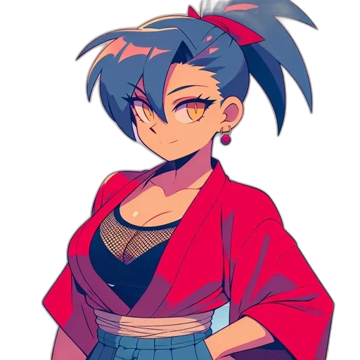 jacket, staff, dress, anime transparent PNG cut-out
