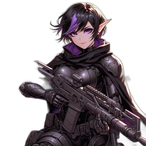weapon, cyberpunk, concept art, pixel art transparent PNG cut-out