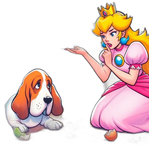 crown, dress, animal, staff transparent PNG cut-out