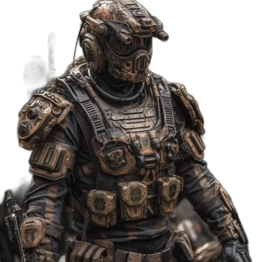 robot, weapon, creature, mask transparent PNG cut-out