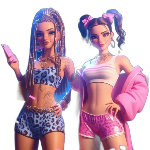 concept art, 3d render, vaporwave, cyberpunk transparent PNG cut-out