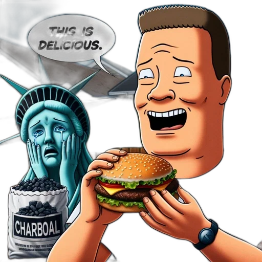 food, cartoon, photorealistic, statue transparent PNG cut-out