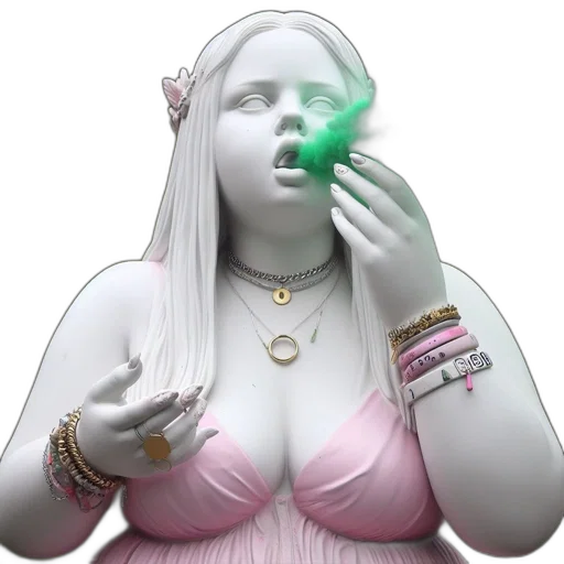 jewelry, mask, face, vaporwave transparent PNG cut-out
