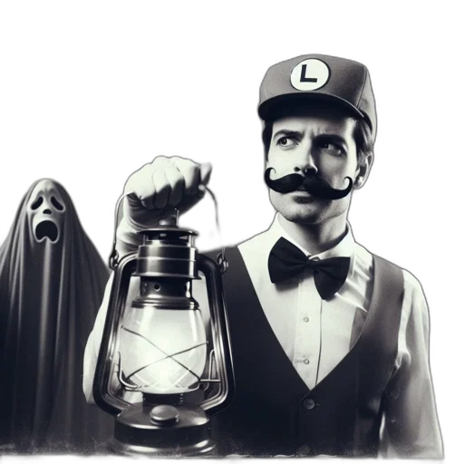 bottle, mask, staff, concept art transparent PNG cut-out