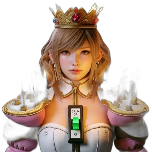 crown, jewelry, robot, staff transparent PNG cut-out