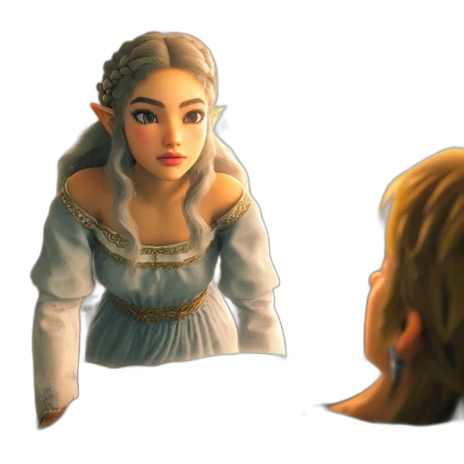face, crown, dress, concept art transparent PNG cut-out