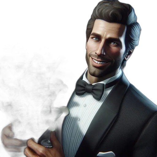 face, staff, jacket, concept art transparent PNG cut-out