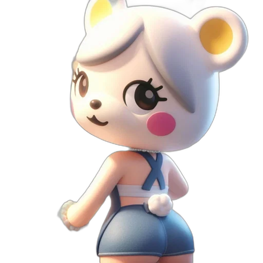 animal, staff, dress, 3d render transparent PNG cut-out