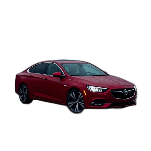 car, 3d render, modern, red transparent PNG cut-out